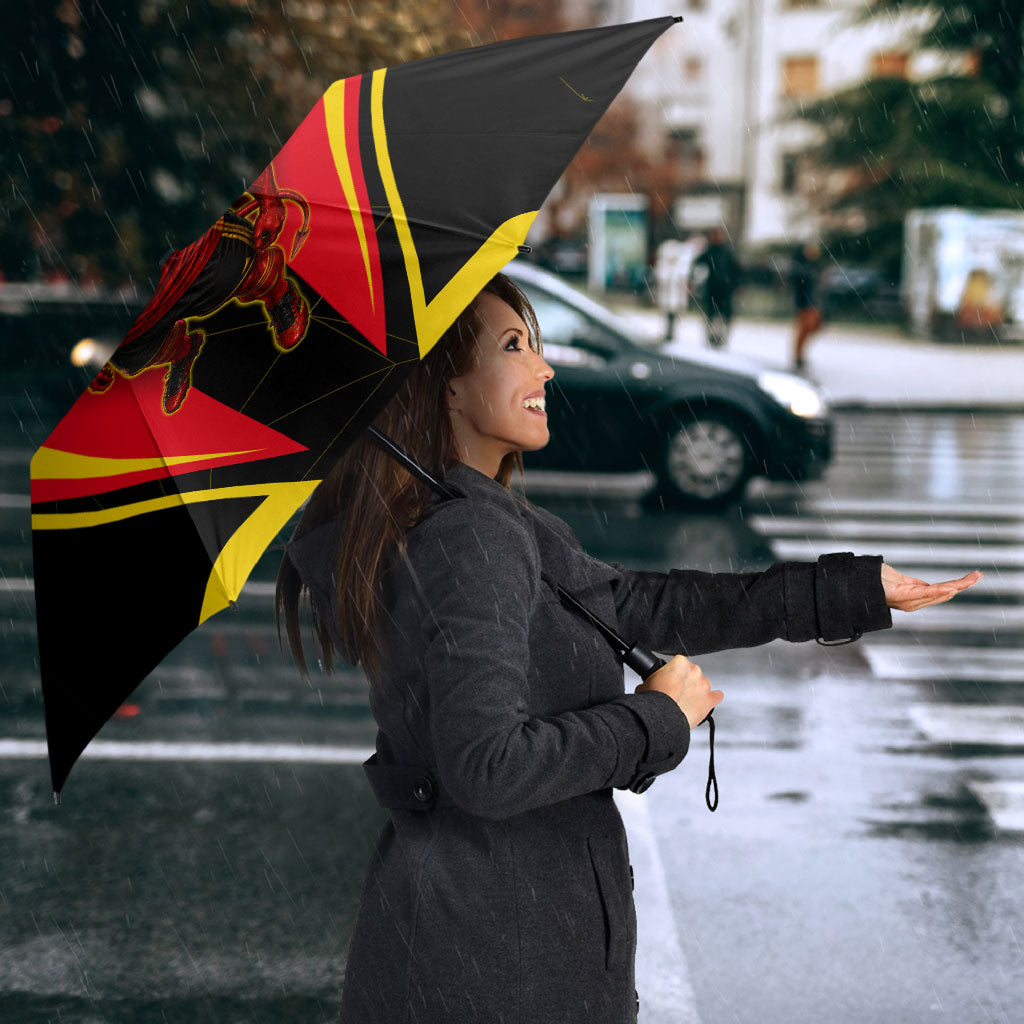 Personalized Belgium Soccer Umbrella Belgian Football Pride Red Devils Mascot