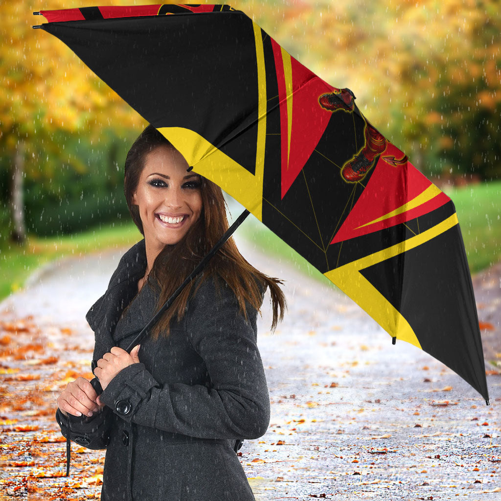 Personalized Belgium Soccer Umbrella Belgian Football Pride Red Devils Mascot