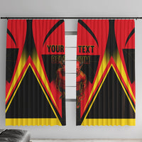 Personalized Belgium Soccer Window Curtain Belgian Football Pride Red Devils Mascot