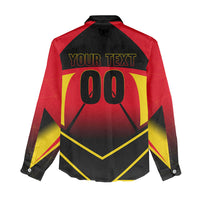 Personalized Belgium Soccer Women Casual Shirt Belgian Football Pride Red Devils Mascot