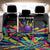 Custom Bowling Strike Design Back Car Seat Cover Colorful Pins and Purple Ball in Abstract Splatter Art Style - Wonder Print Shop