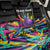 Custom Bowling Strike Design Back Car Seat Cover Colorful Pins and Purple Ball in Abstract Splatter Art Style - Wonder Print Shop