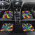 Custom Bowling Strike Design Car Mats Colorful Pins and Purple Ball in Abstract Splatter Art Style - Wonder Print Shop