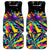 Custom Bowling Strike Design Car Mats Colorful Pins and Purple Ball in Abstract Splatter Art Style - Wonder Print Shop