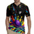 Custom Bowling Strike Design Rugby Jersey Colorful Pins and Purple Ball in Abstract Splatter Art Style - Wonder Print Shop