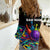 Custom Bowling Strike Design Women Casual Shirt Colorful Pins and Purple Ball in Abstract Splatter Art Style - Wonder Print Shop