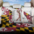 Golf Player Silhouette Back Car Seat Cover Maryland Flag Pattern and Custom Name Panel Design - Wonder Print Shop