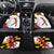 Golf Player Silhouette Car Mats Maryland Flag Pattern and Custom Name Panel Design - Wonder Print Shop