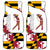 Golf Player Silhouette Car Mats Maryland Flag Pattern and Custom Name Panel Design - Wonder Print Shop