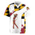 Golf Player Silhouette Rugby Jersey Maryland Flag Pattern and Custom Name Panel Design - Wonder Print Shop