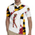 Golf Player Silhouette Rugby Jersey Maryland Flag Pattern and Custom Name Panel Design - Wonder Print Shop