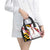 Golf Player Silhouette Shoulder Handbag Maryland Flag Pattern and Custom Name Panel Design - Wonder Print Shop