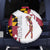 Golf Player Silhouette Spare Tire Cover Maryland Flag Pattern and Custom Name Panel Design - Wonder Print Shop