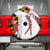 Golf Player Silhouette Spare Tire Cover Maryland Flag Pattern and Custom Name Panel Design - Wonder Print Shop