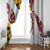 Golf Player Silhouette Window Curtain Maryland Flag Pattern and Custom Name Panel Design - Wonder Print Shop