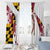 Golf Player Silhouette Window Curtain Maryland Flag Pattern and Custom Name Panel Design - Wonder Print Shop