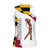 Golf Player Silhouette Women Sleeveless Polo Shirt Maryland Flag Pattern and Custom Name Panel Design - Wonder Print Shop