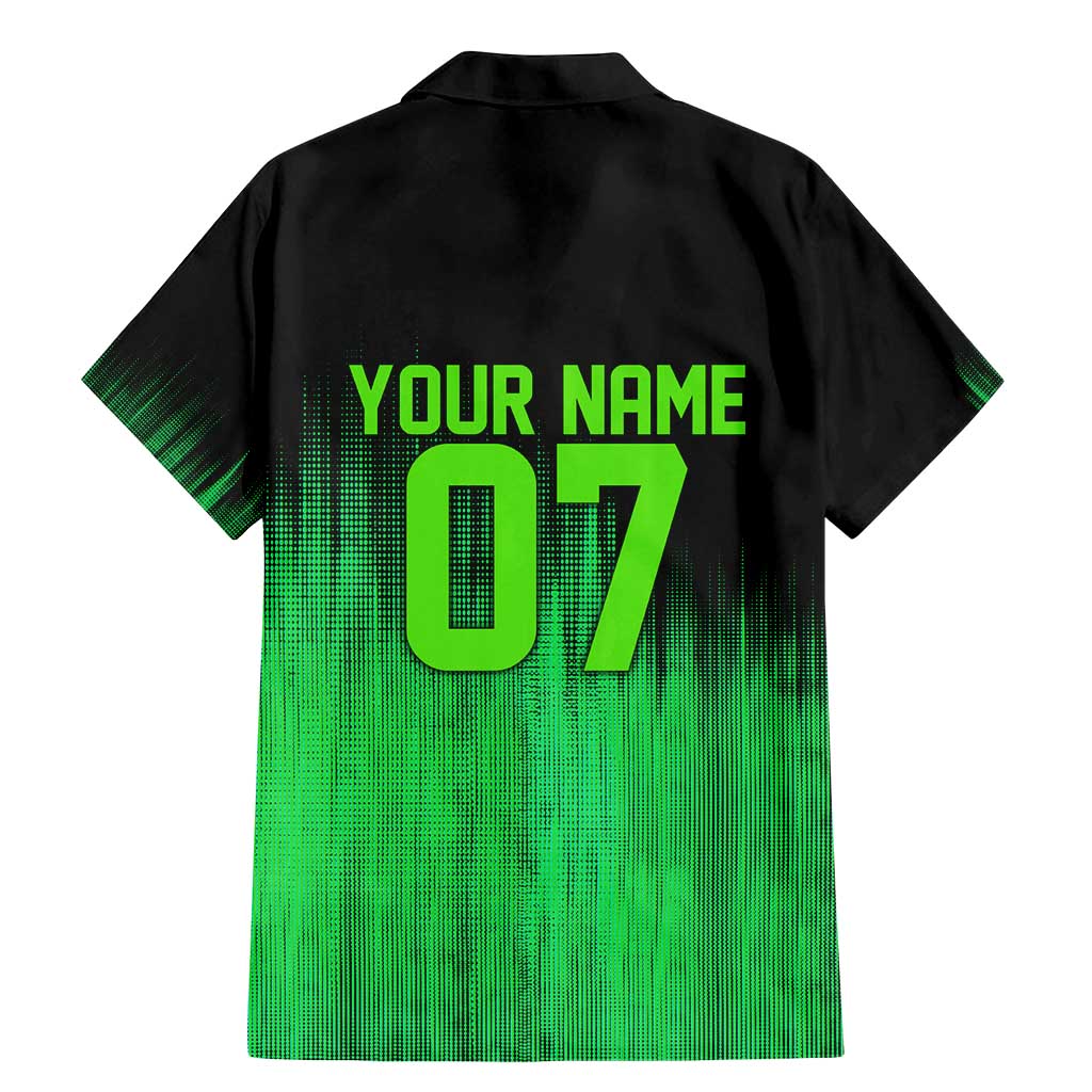 Green Dirt Bike Rider Family Matching Mermaid Dress and Hawaiian Shirt Forget Toys I Just Wanna Ride Quote and Custom Racing Name Design - Wonder Print Shop