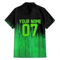 Green Dirt Bike Rider Family Matching Off Shoulder Short Dress and Hawaiian Shirt Forget Toys I Just Wanna Ride Quote and Custom Racing Name Design - Wonder Print Shop