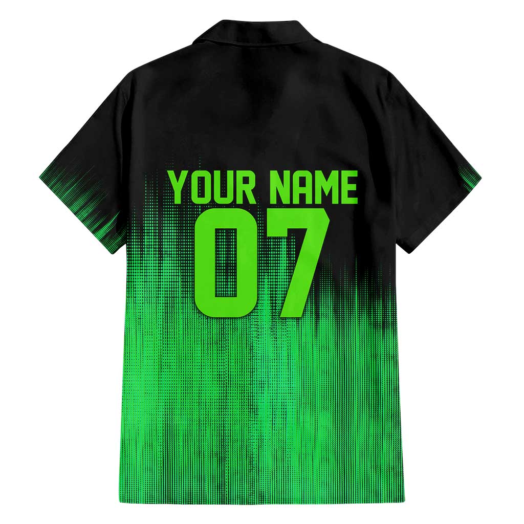 Green Dirt Bike Rider Hawaiian Shirt Forget Toys I Just Wanna Ride Quote and Custom Racing Name Design - Wonder Print Shop