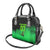Green Dirt Bike Rider Shoulder Handbag Forget Toys I Just Wanna Ride Quote and Custom Racing Name Design - Wonder Print Shop