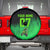 Green Dirt Bike Rider Spare Tire Cover Forget Toys I Just Wanna Ride Quote and Custom Racing Name Design - Wonder Print Shop