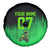 Green Dirt Bike Rider Spare Tire Cover Forget Toys I Just Wanna Ride Quote and Custom Racing Name Design - Wonder Print Shop