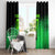 Green Dirt Bike Rider Window Curtain Forget Toys I Just Wanna Ride Quote and Custom Racing Name Design - Wonder Print Shop