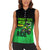 Green Dirt Bike Rider Women Sleeveless Polo Shirt Forget Toys I Just Wanna Ride Quote and Custom Racing Name Design - Wonder Print Shop