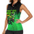Green Dirt Bike Rider Women Sleeveless Polo Shirt Forget Toys I Just Wanna Ride Quote and Custom Racing Name Design - Wonder Print Shop
