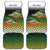 Colorful Crappie Fishing Green Scales Car Mats Gradient Camo Pattern and Custom Name Fishing - Wonder Print Shop