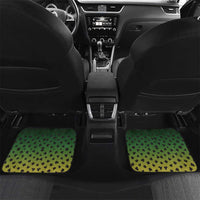 Colorful Crappie Fishing Green Scales Car Mats Gradient Camo Pattern and Custom Name Fishing - Wonder Print Shop