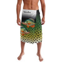Colorful Crappie Fishing Green Scales Lavalava Gradient Camo Pattern and Custom Name Fishing - Wonder Print Shop