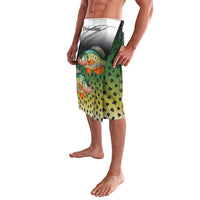 Colorful Crappie Fishing Green Scales Lavalava Gradient Camo Pattern and Custom Name Fishing - Wonder Print Shop