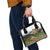 Colorful Crappie Fishing Green Scales Shoulder Handbag Gradient Camo Pattern and Custom Name Fishing - Wonder Print Shop
