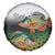 Colorful Crappie Fishing Green Scales Spare Tire Cover Gradient Camo Pattern and Custom Name Fishing - Wonder Print Shop