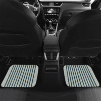 Striped Bass Jumping Graphic Car Mats Rod Reel and Airplane on Fish Scale Pattern - Wonder Print Shop