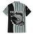 Striped Bass Jumping Graphic Family Matching Summer Maxi Dress and Hawaiian Shirt Rod Reel and Airplane on Fish Scale Pattern - Wonder Print Shop