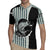 Striped Bass Jumping Graphic Rugby Jersey Rod Reel and Airplane on Fish Scale Pattern - Wonder Print Shop