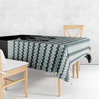 Striped Bass Jumping Graphic Tablecloth Rod Reel and Airplane on Fish Scale Pattern - Wonder Print Shop