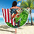 American Flag Bass Fishing Design Beach Blanket with Largemouth Bass and Green Grass Background - Wonder Print Shop