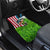 American Flag Bass Fishing Design Car Mats with Largemouth Bass and Green Grass Background - Wonder Print Shop