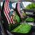 American Flag Bass Fishing Design Car Seat Cover with Largemouth Bass and Green Grass Background - Wonder Print Shop