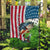 American Flag Bass Fishing Design Garden Flag with Largemouth Bass and Green Grass Background - Wonder Print Shop
