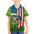 American Flag Bass Fishing Design Hawaiian Shirt with Largemouth Bass and Green Grass Background - Wonder Print Shop
