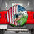 American Flag Bass Fishing Design Spare Tire Cover with Largemouth Bass and Green Grass Background - Wonder Print Shop