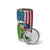 American Flag Bass Fishing Design Tumbler Cup with Largemouth Bass and Green Grass Background - Wonder Print Shop