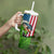 American Flag Bass Fishing Design Tumbler With Handle with Largemouth Bass and Green Grass Background - Wonder Print Shop