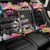 Dartboard and Colorful Paint Splash Darts Back Car Seat Cover with Aim Shoot Swear Repeat Quote Custom Name - Wonder Print Shop