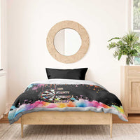 Dartboard and Colorful Paint Splash Darts Bedding Set with Aim Shoot Swear Repeat Quote Custom Name - Wonder Print Shop